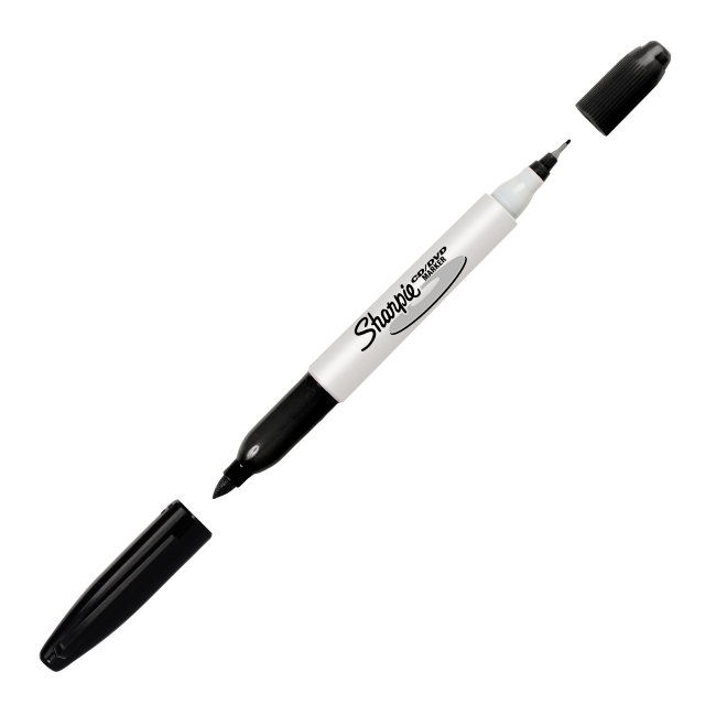 Brand new Sharpie Permanent Marker pens BLACK CD / DVD marker