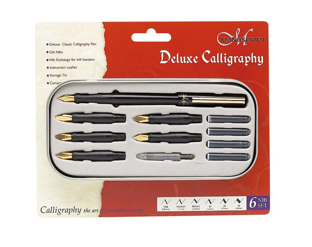 Manuscript Classic Deluxe 6 Nib Calligraphy Pen Writing Set - NEW | EBay