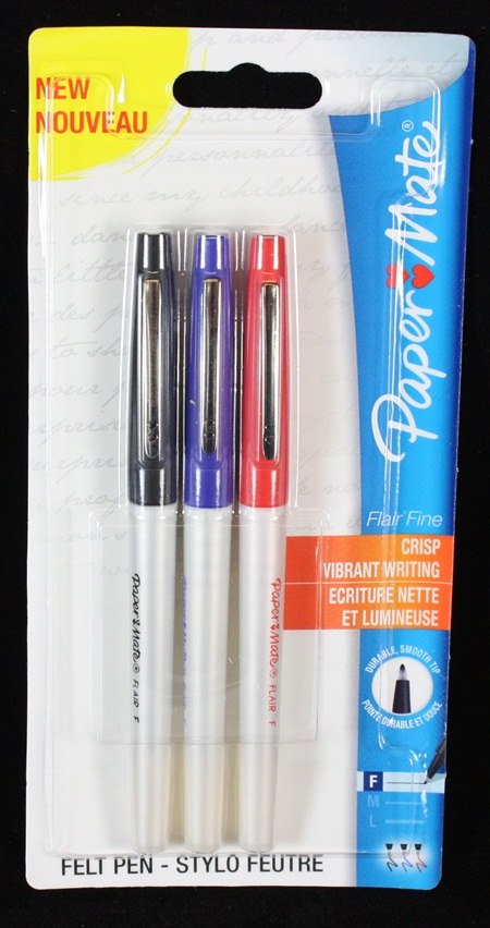 12 x Papermate Smartliner Fibre Tip Fine Liner Pens Extra Fine 0.4mm Black NEW